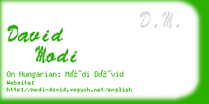 david modi business card